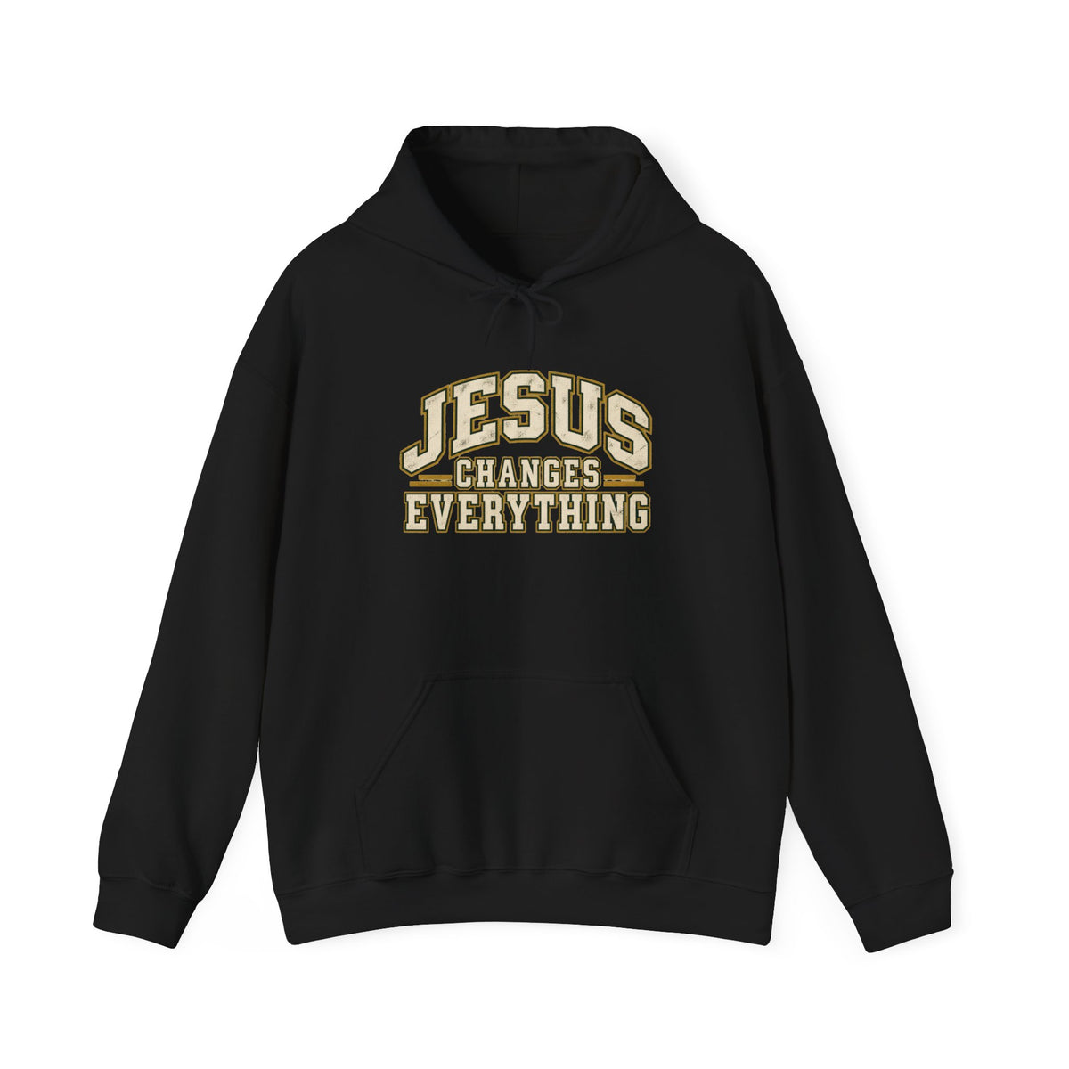 Jesus Changes Everything – Vintage Varsity Hoodie