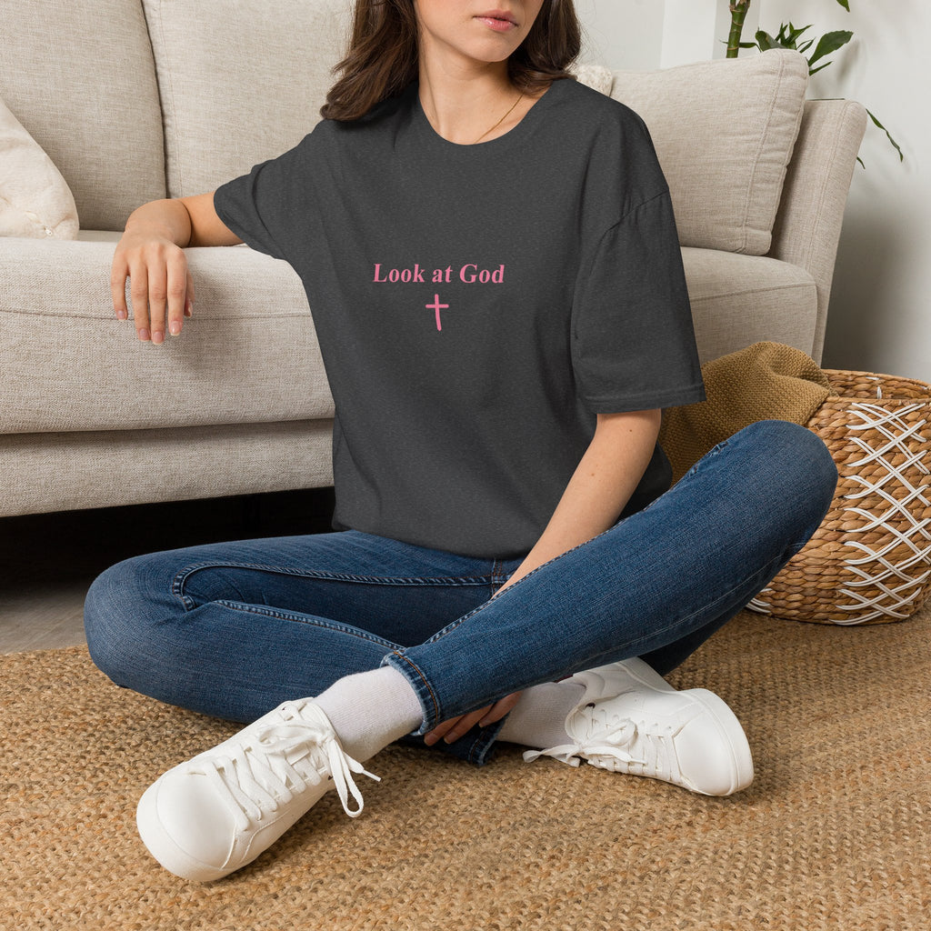 Look at God Christian T-Shirt – Won’t He Do It Faith Tee