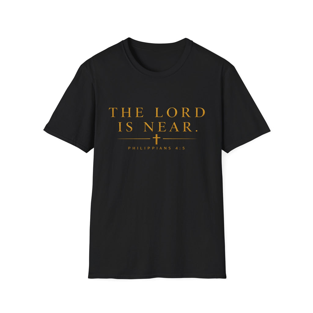 The Lord Is Near Christian T-Shirt – Philippians 4:5 Minimalist Faith Tee