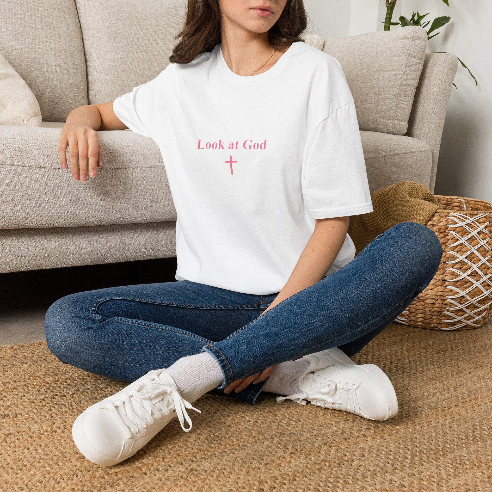 Look at God Christian T-Shirt – Won’t He Do It Faith Tee