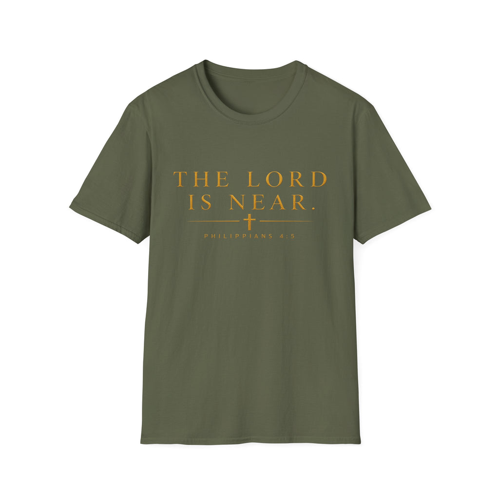 The Lord Is Near Christian T-Shirt – Philippians 4:5 Minimalist Faith Tee