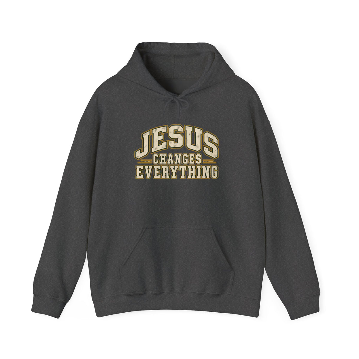 Jesus Changes Everything – Vintage Varsity Hoodie