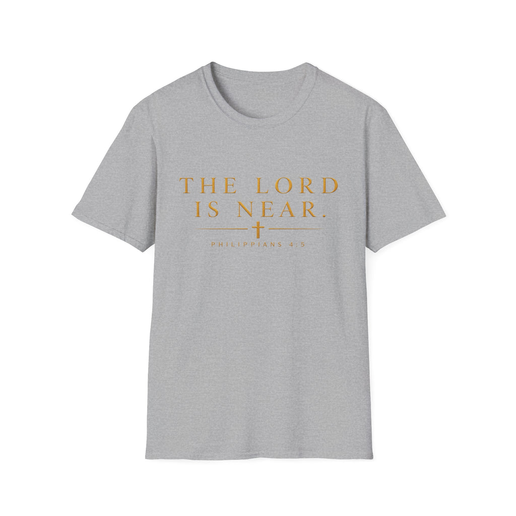 The Lord Is Near Christian T-Shirt – Philippians 4:5 Minimalist Faith Tee