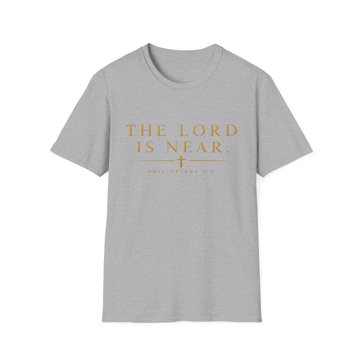 The Lord Is Near Christian T-Shirt – Philippians 4:5 Minimalist Faith Tee