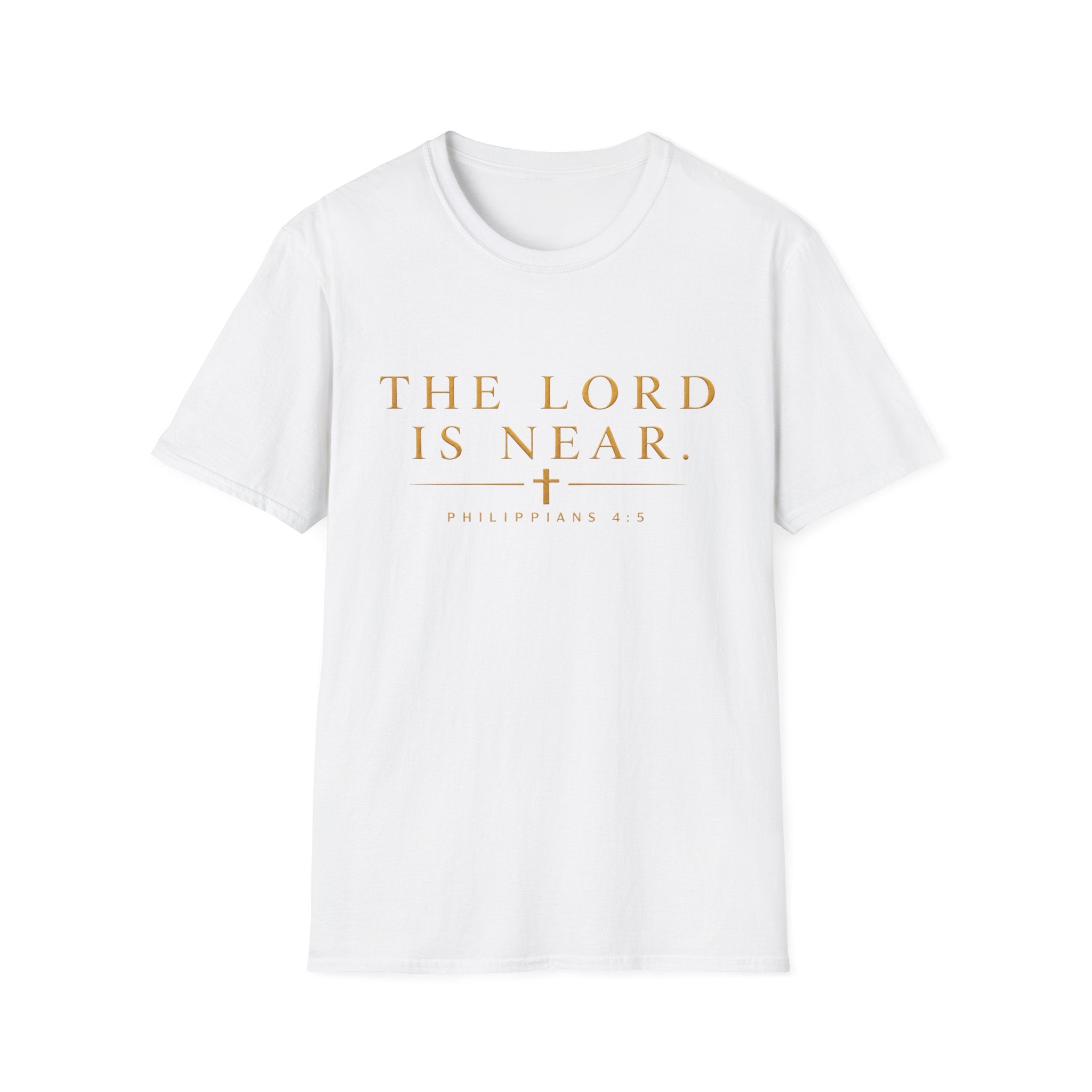 The Lord Is Near Christian T-Shirt – Philippians 4:5 Minimalist Faith Tee