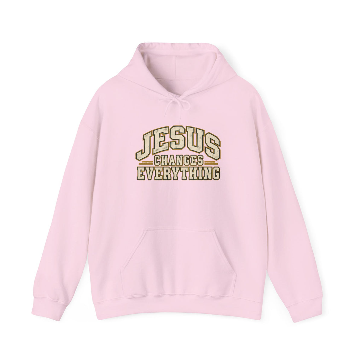 Jesus Changes Everything – Vintage Varsity Hoodie