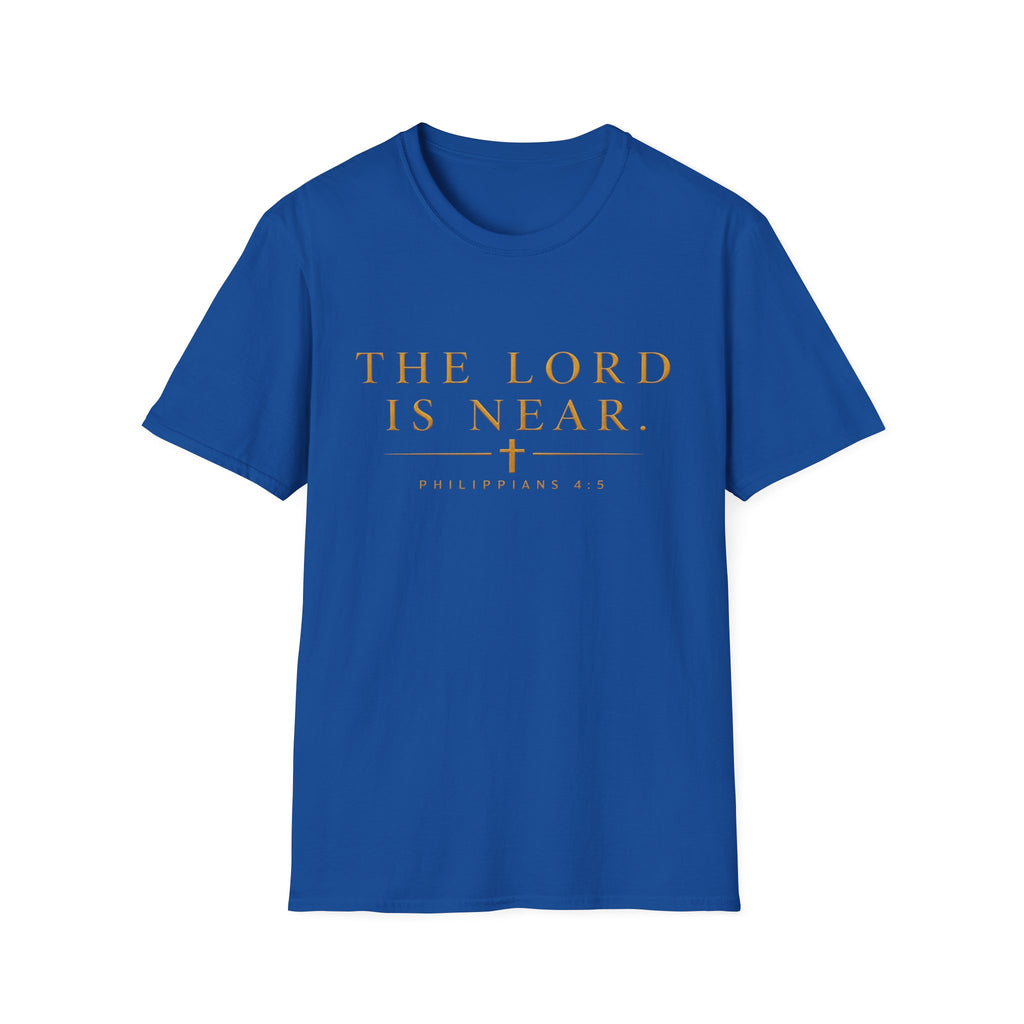 The Lord Is Near Christian T-Shirt – Philippians 4:5 Minimalist Faith Tee