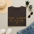 The Lord Is Near Christian T-Shirt – Philippians 4:5 Minimalist Faith Tee