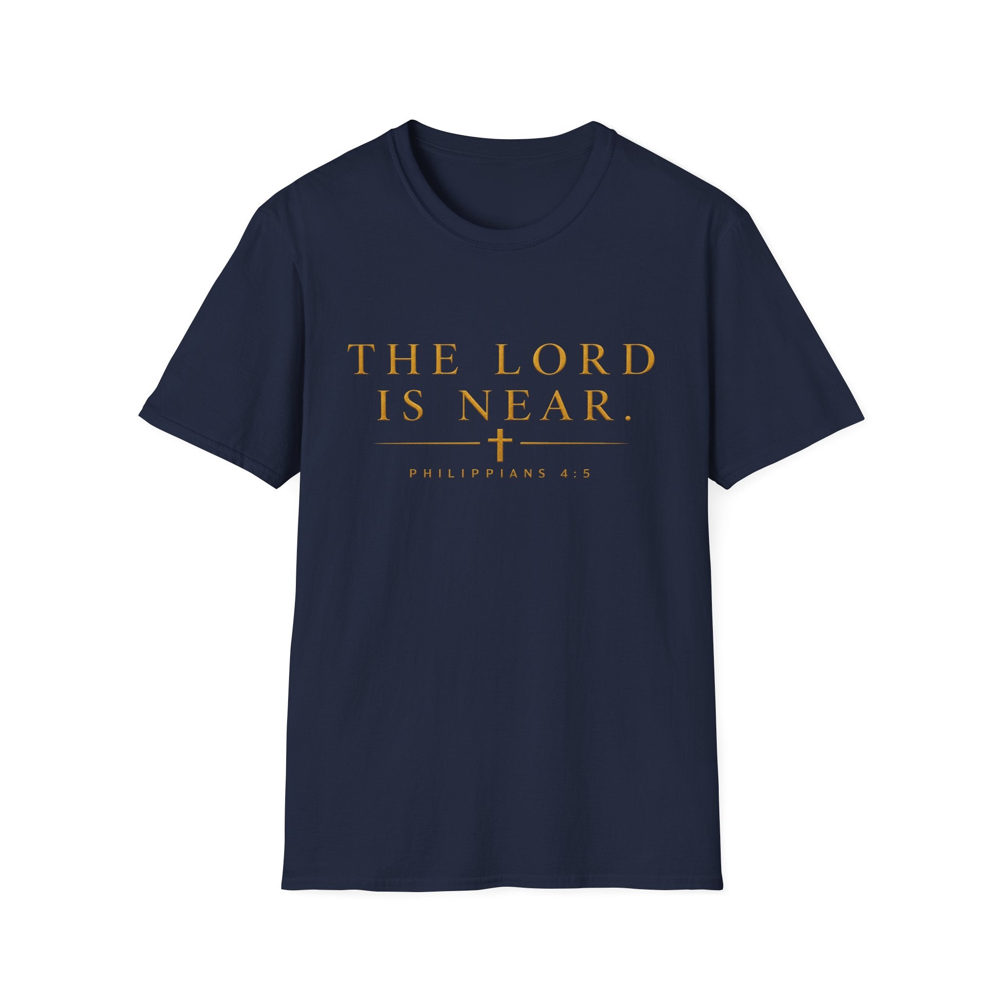 The Lord Is Near Christian T-Shirt – Philippians 4:5 Minimalist Faith Tee