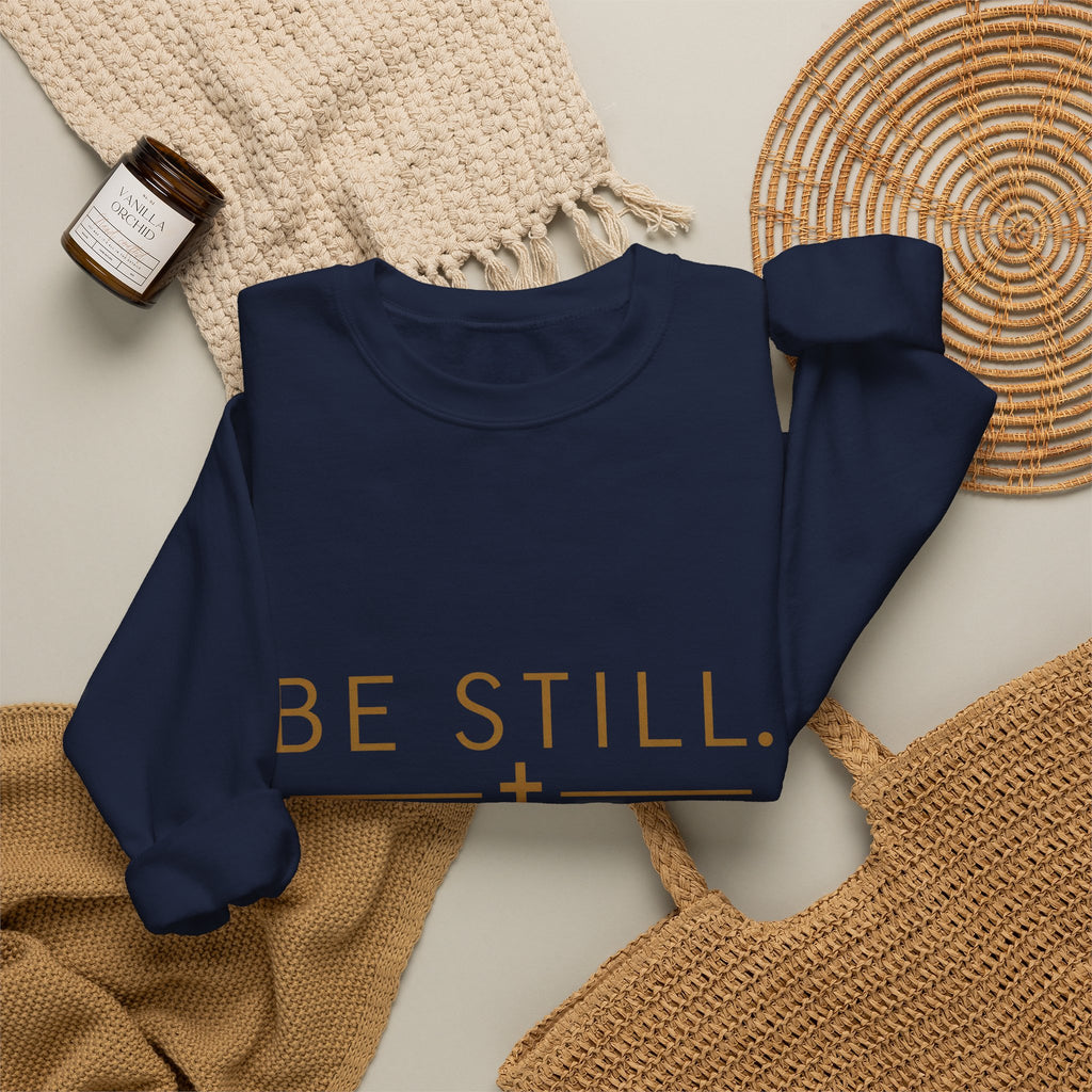 Be Still Christian Crewneck Sweatshirt – Psalm 46:10