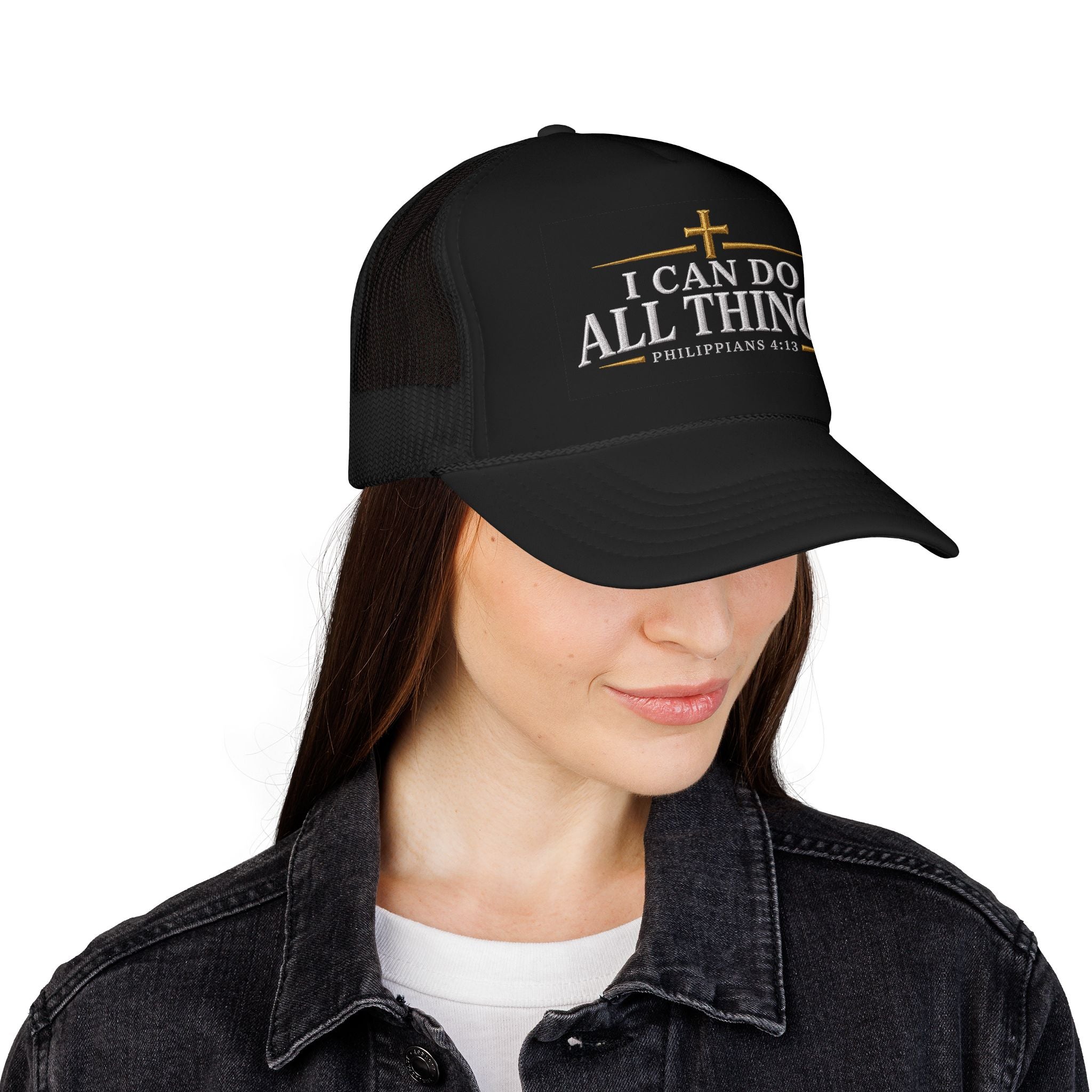 I Can Do All Things Christian Trucker Hat – Philippians 4:13