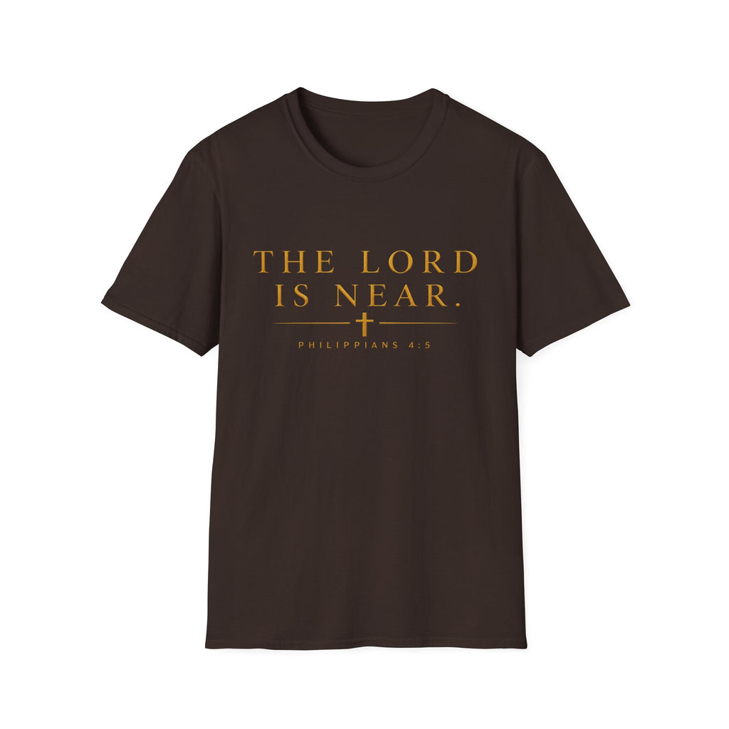 The Lord Is Near Christian T-Shirt – Philippians 4:5 Minimalist Faith Tee