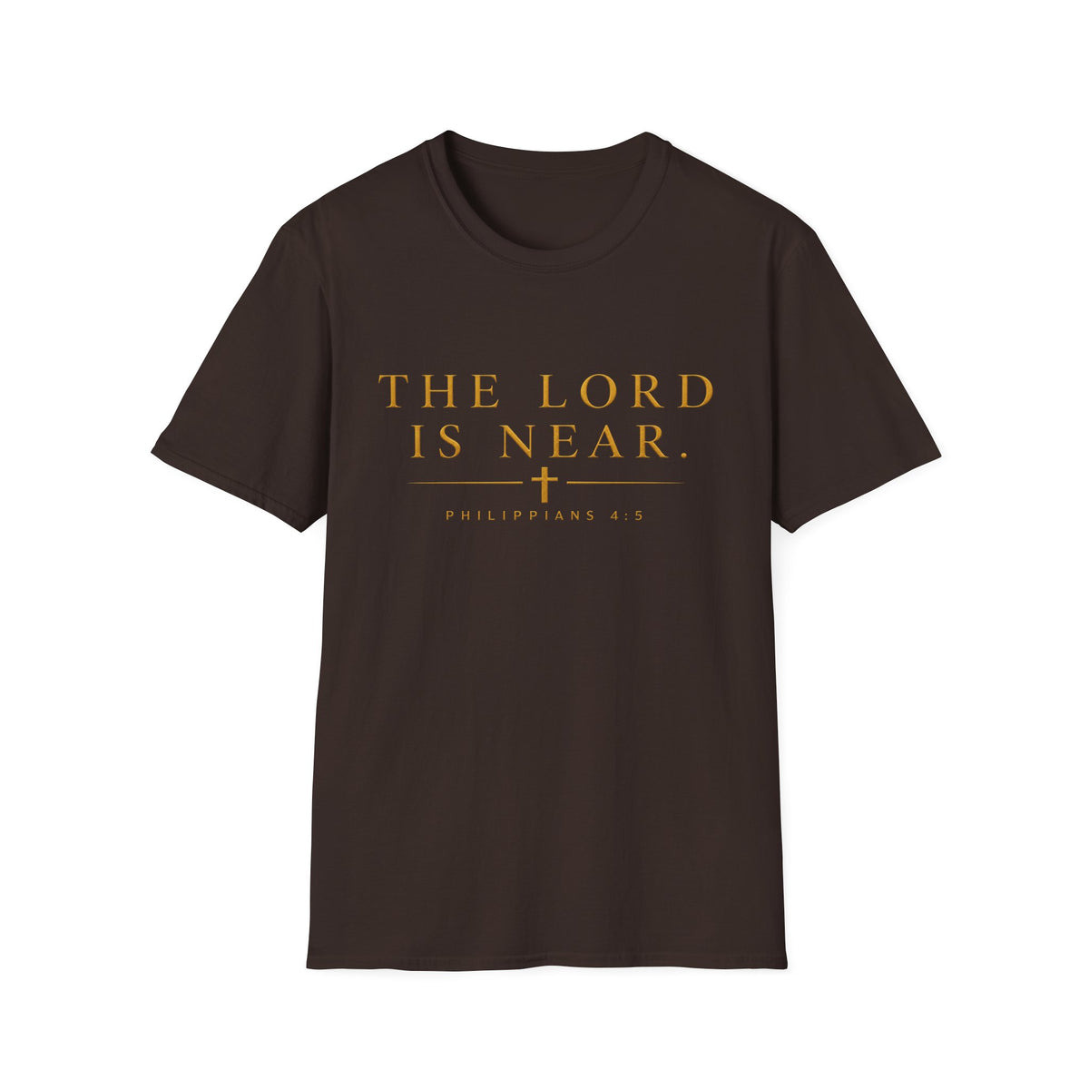 The Lord Is Near Christian T-Shirt – Philippians 4:5 Minimalist Faith Tee