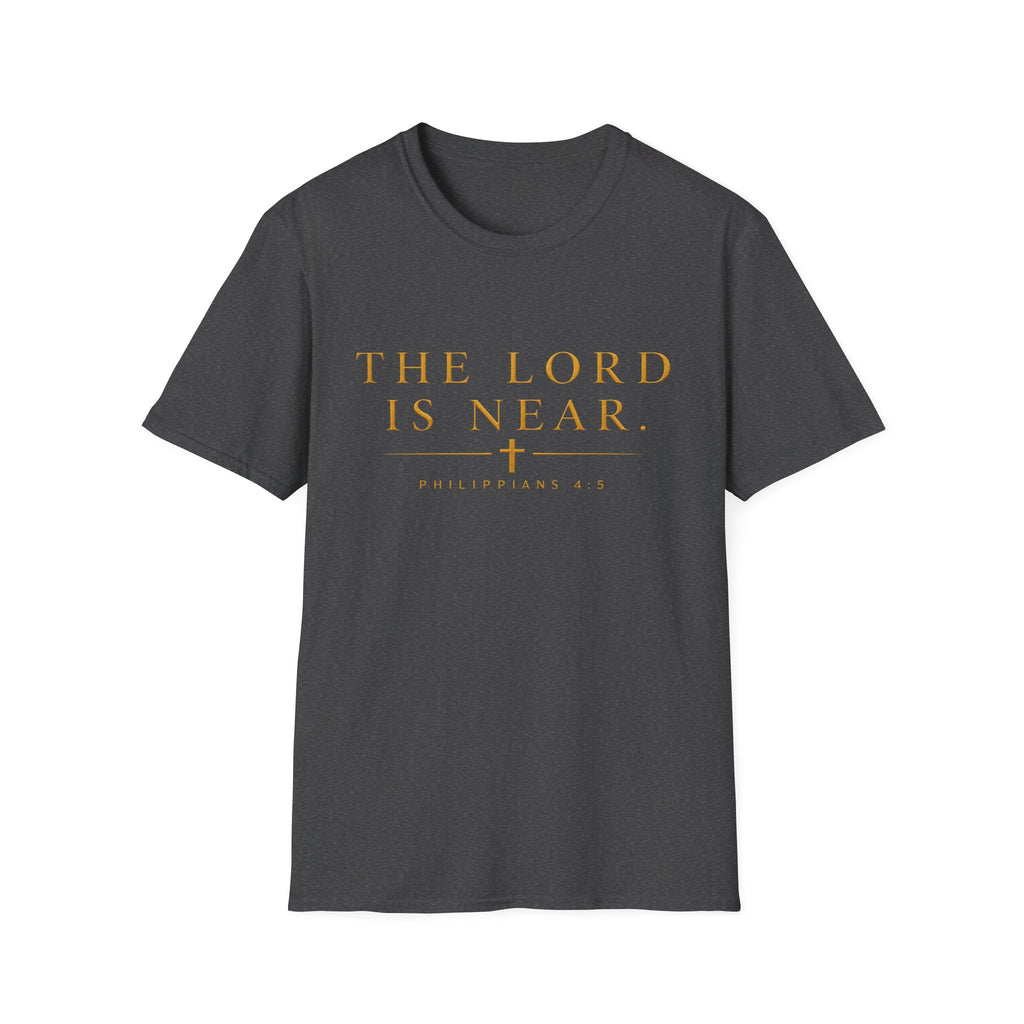 The Lord Is Near Christian T-Shirt – Philippians 4:5 Minimalist Faith Tee