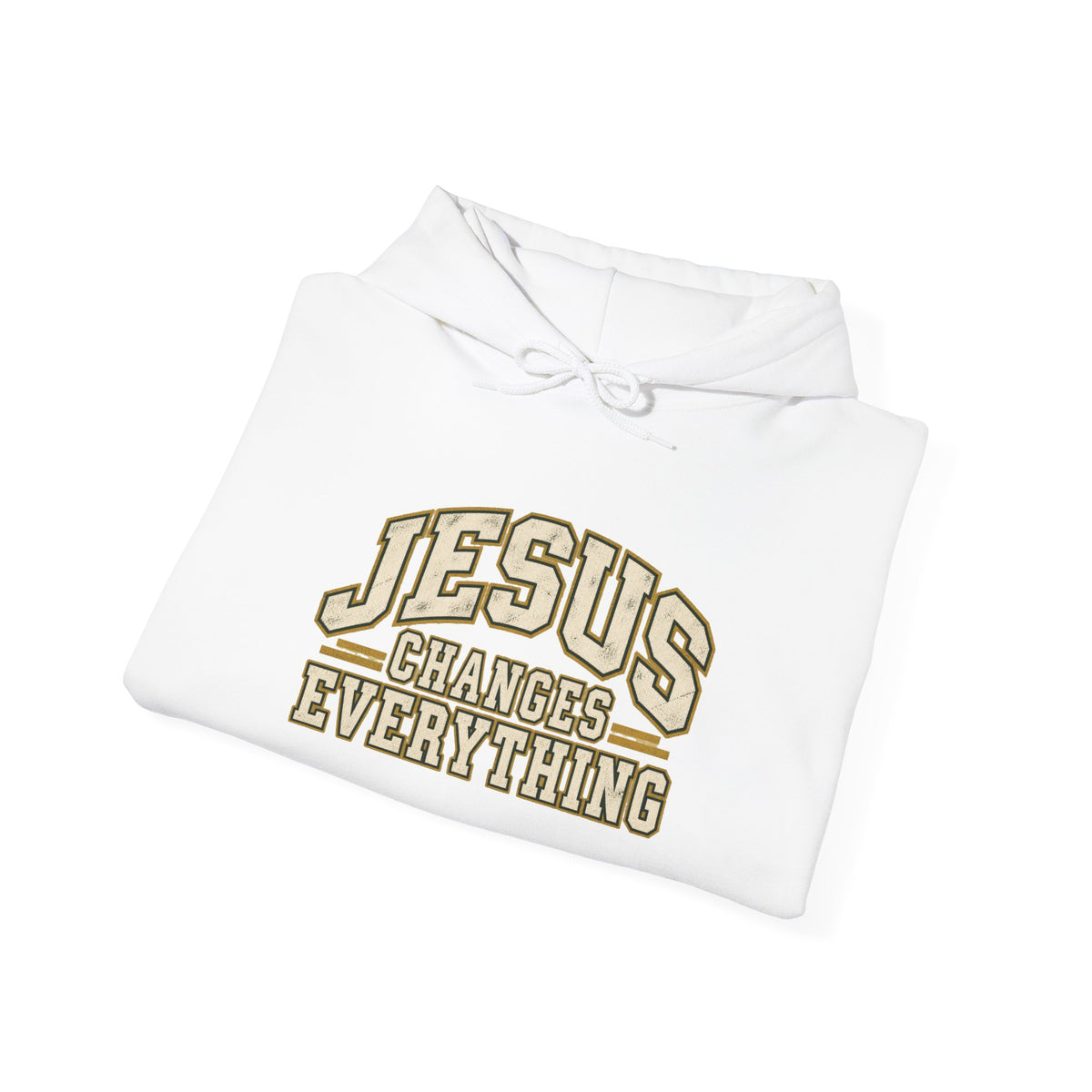Jesus Changes Everything – Vintage Varsity Hoodie