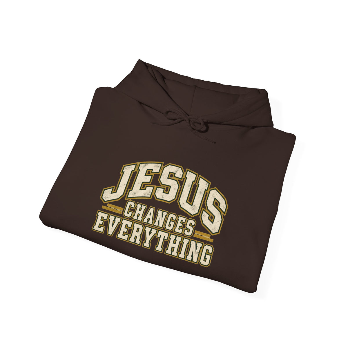 Jesus Changes Everything – Vintage Varsity Hoodie