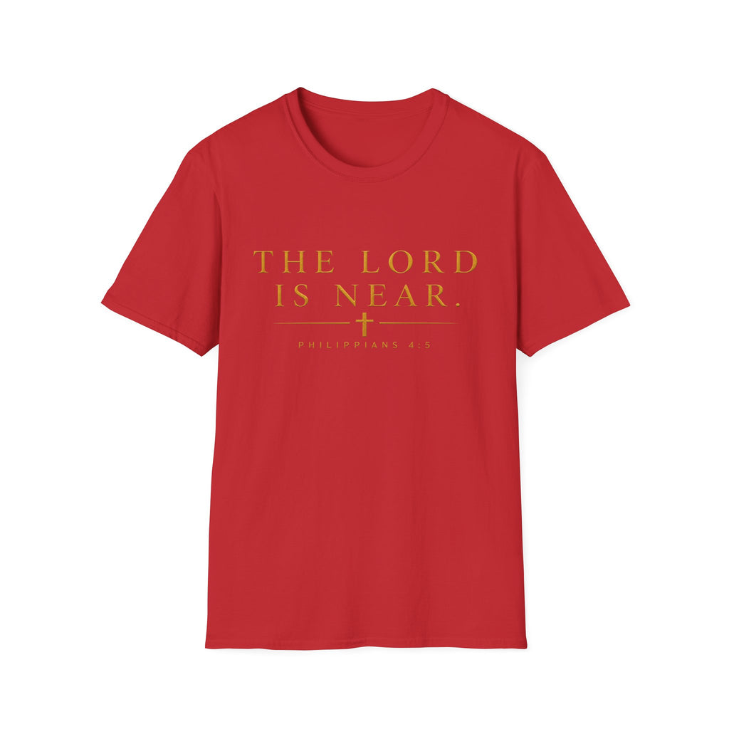 The Lord Is Near Christian T-Shirt – Philippians 4:5 Minimalist Faith Tee