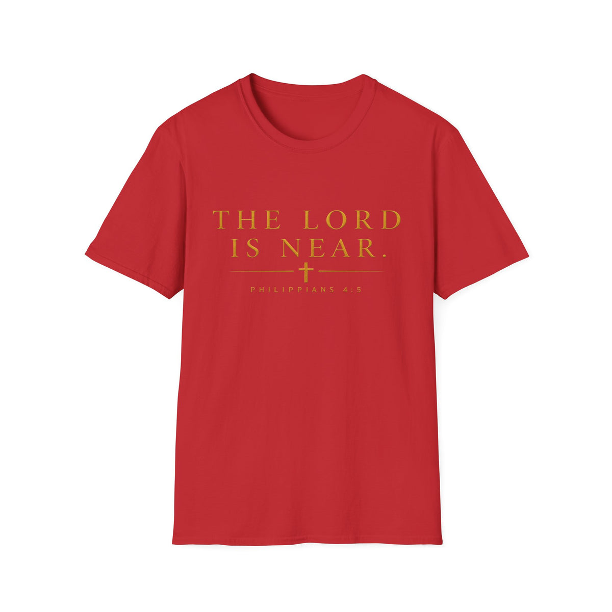 The Lord Is Near Christian T-Shirt – Philippians 4:5 Minimalist Faith Tee