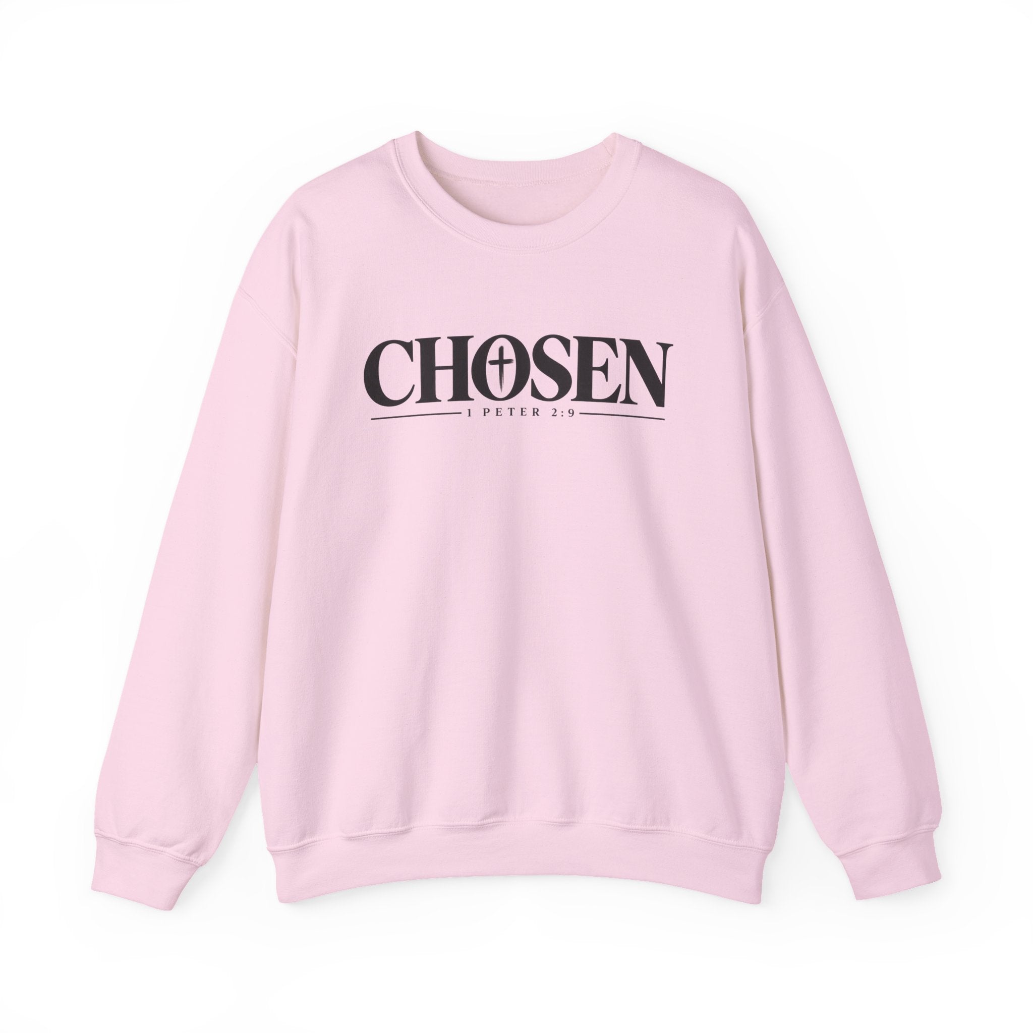 CHOSEN Christian Crewneck Sweatshirt – 1 Peter 2:9 Faith Sweatshirt