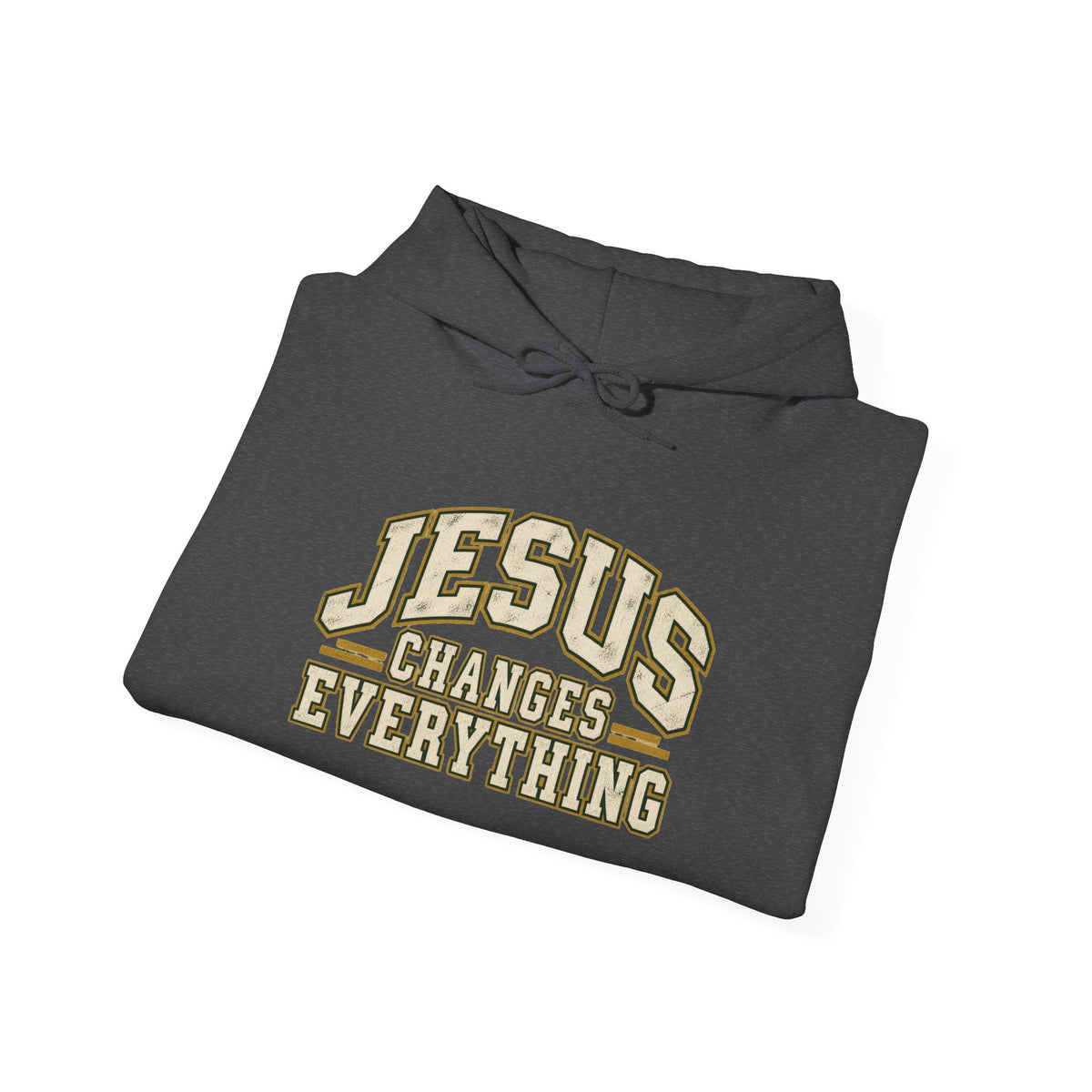 Jesus Changes Everything – Vintage Varsity Hoodie